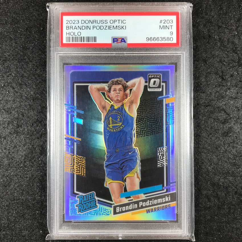 2023-24 Donruss Optic BRANDIN PODZIEMSKI Rated Rookie Holo #203 PSA 9 (580)