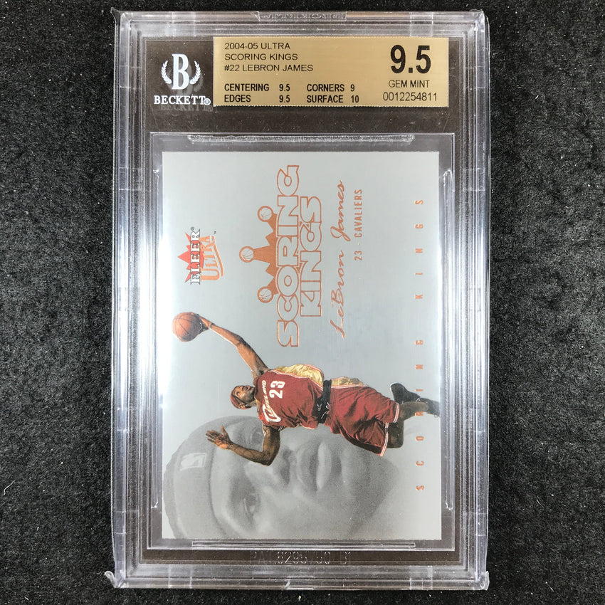 2004-05 Fleer Ultra LEBRON JAMES Scoring Kings #22 BGS 9.5 (811)