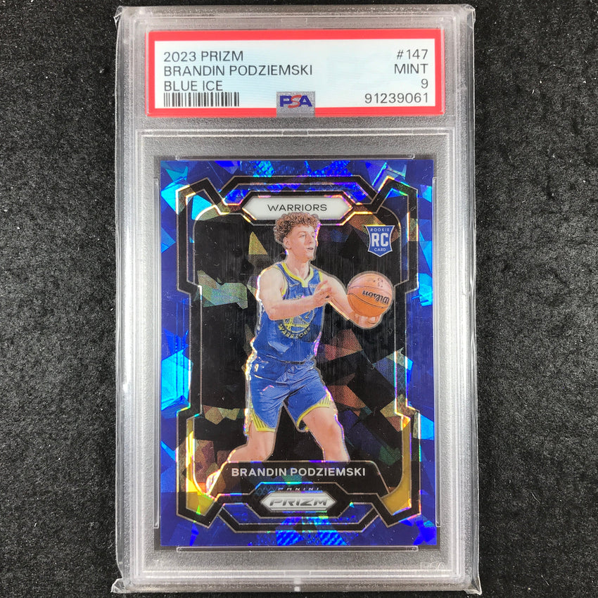 2023-24 Prizm BRANDIN PODZIEMSKI Rookie Blue Ice 120/125 #147 PSA 9
