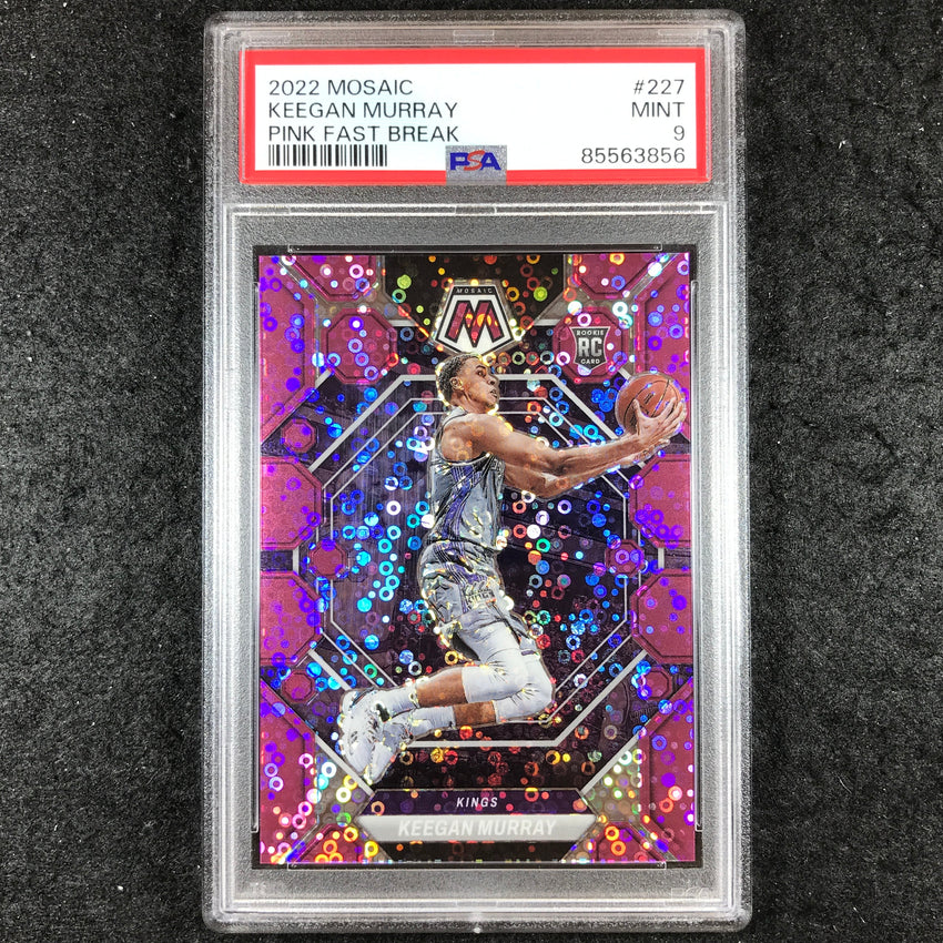 2022-23 Mosaic KEEGAN MURRAY Rookie Fast Break Pink 16/20 #227 PSA 9 (856)