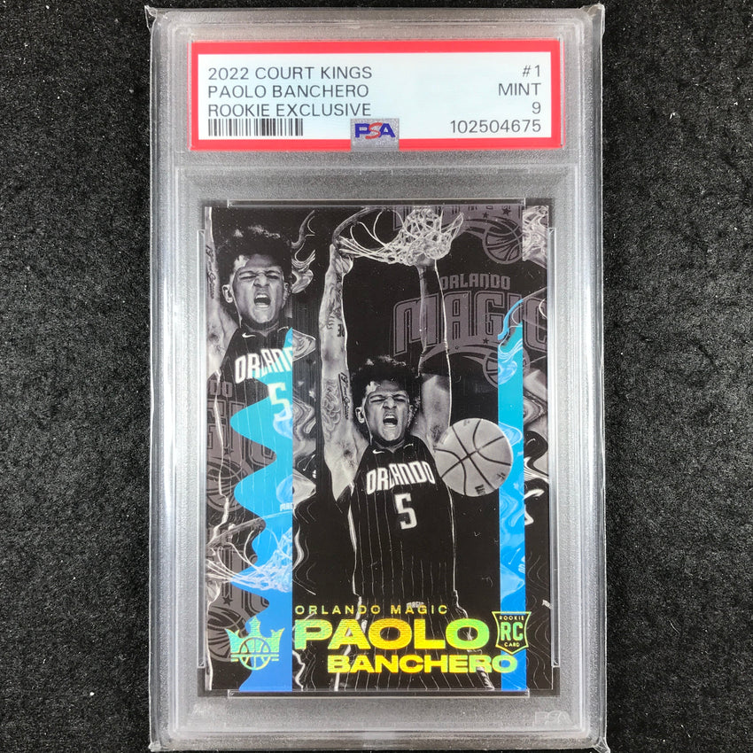 2022-23 Court Kings PAOLO BANCHERO Rookie Exclusive SSP #1 PSA 9 (675)