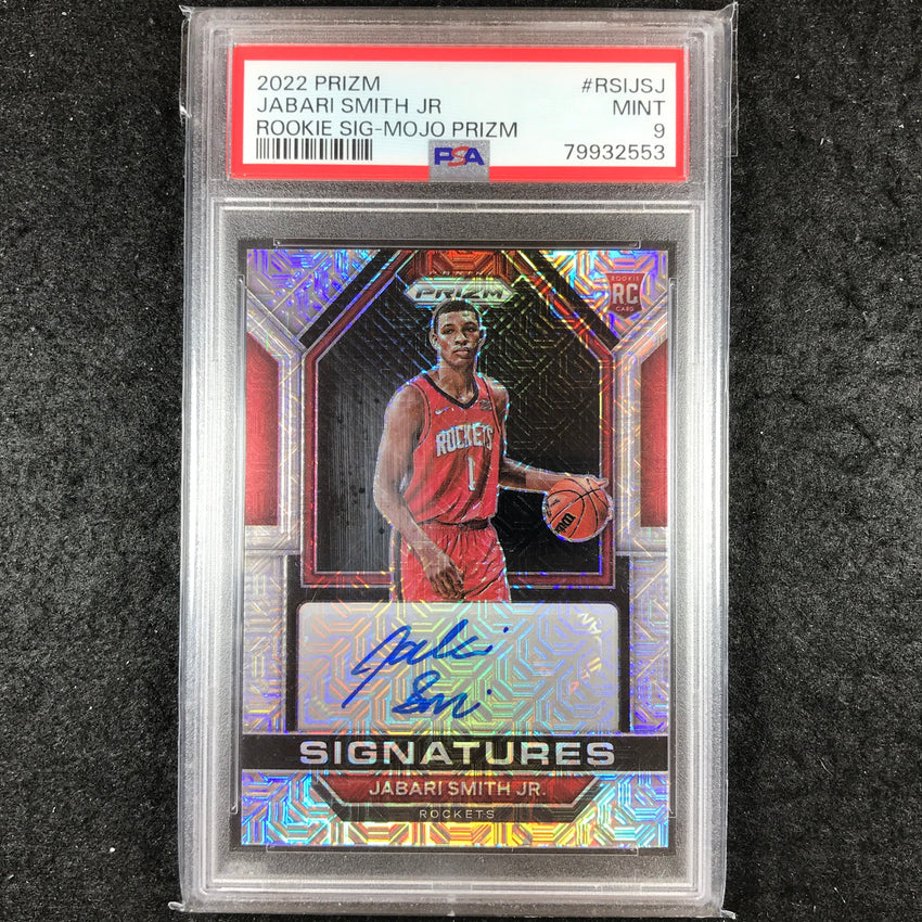 2022-23 Prizm JABARI SMITH JR Rookie Signatures Auto Mojo 13/25 PSA 9 (553)