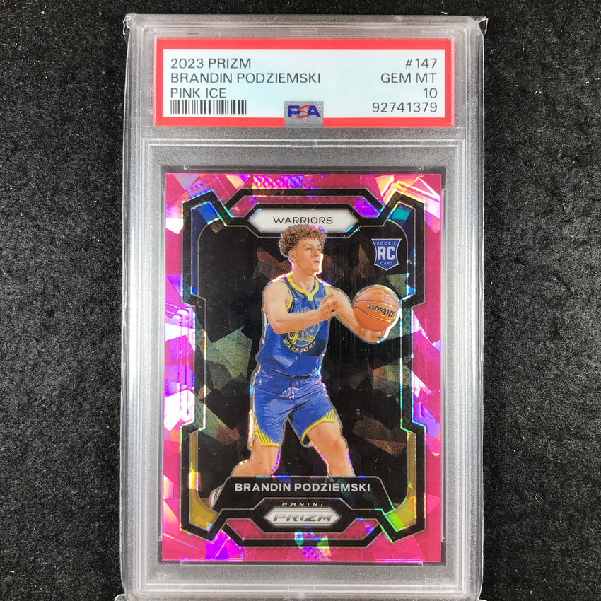 2023-24 Prizm BRANDIN PODZIEMSKI Rookie Pink Ice #147 PSA 10 (379)