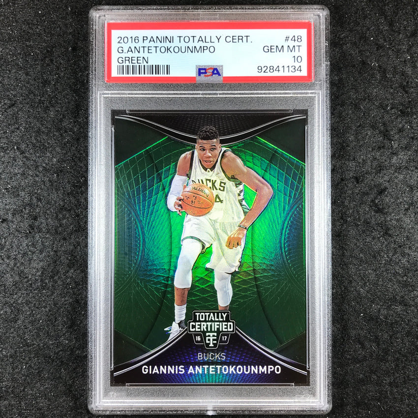 2016 Totally Certified GIANNIS ANTETOKOUNMPO Green 2/5 #48 PSA 10 (134)