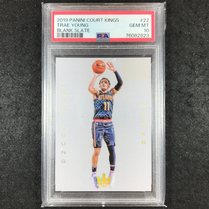 2019-20 Court Kings TRAE YOUNG Blank Slate SSP #22 PSA 10 (823)