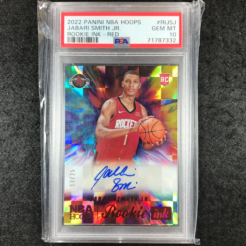 2022-23 Hoops JABARI SMITH JR. Rookie Ink Auto Red 12/25 PSA 10 (332)