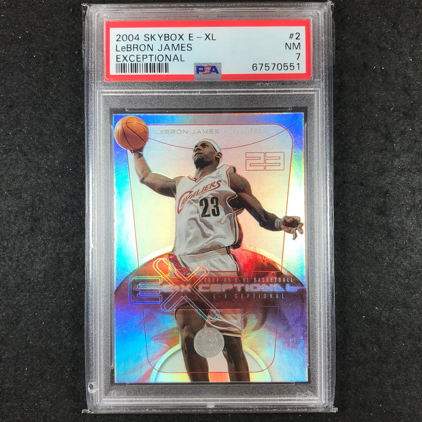 2004-05 Skybox E-XL LEBRON JAMES Exceptional #2 PSA 7 (551)