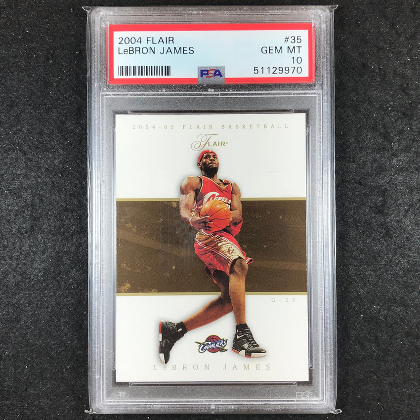2004-05 Flair LEBRON JAMES Base #35 PSA 10 (970)