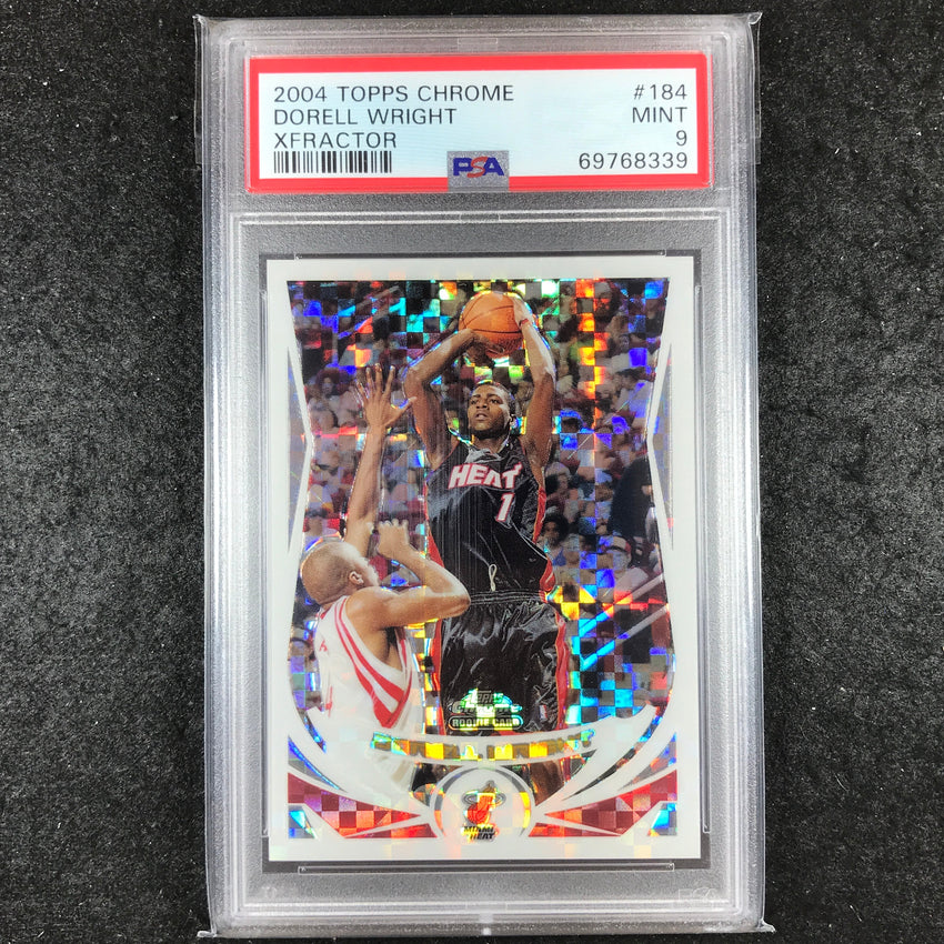 2004-05 Topps Chrome DORELL WRIGHT Rookie Xfractor 96/110 #184 PSA 9 (339)
