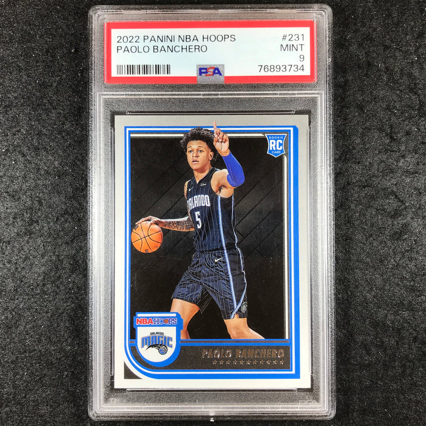 2022-23 Hoops PAOLO BANCHERO Rookie Base #231 PSA 9 (734)