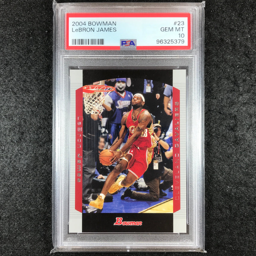 2004-05 Bowman LEBRON JAMES Base #23 PSA 10 (379)