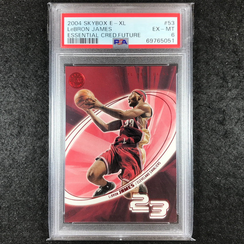 2004-05 Skybox E-XL LEBRON JAMES Essential Credentials Future 54/55 #53 PSA 6