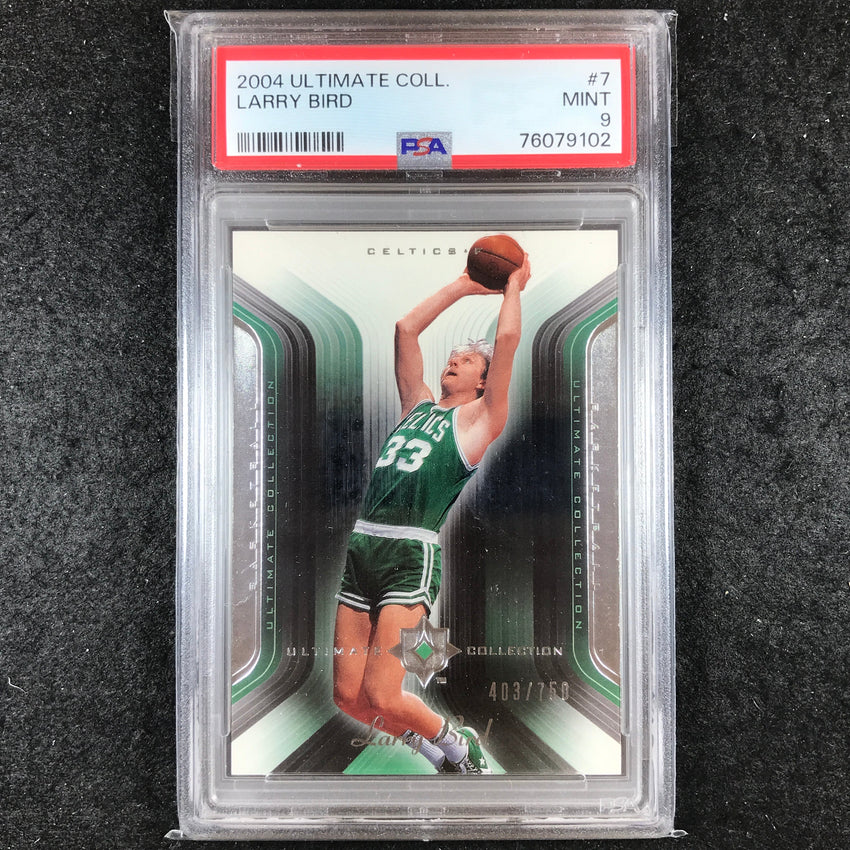 2004-05 Ultimate LARRY BIRD Base 403/750 #7 PSA 9 (102)