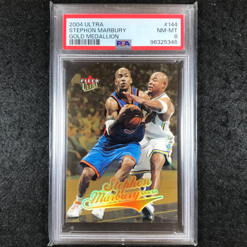 2004-05 Fleer Ultra STEPHON MARBURY Gold Medallion #144 PSA 8 (346)