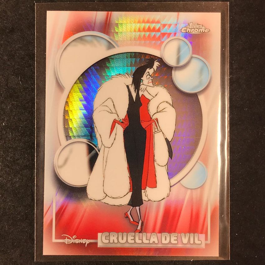 2026 Topps Chrome Disney CRUELLA DE VIL Base Prism #65