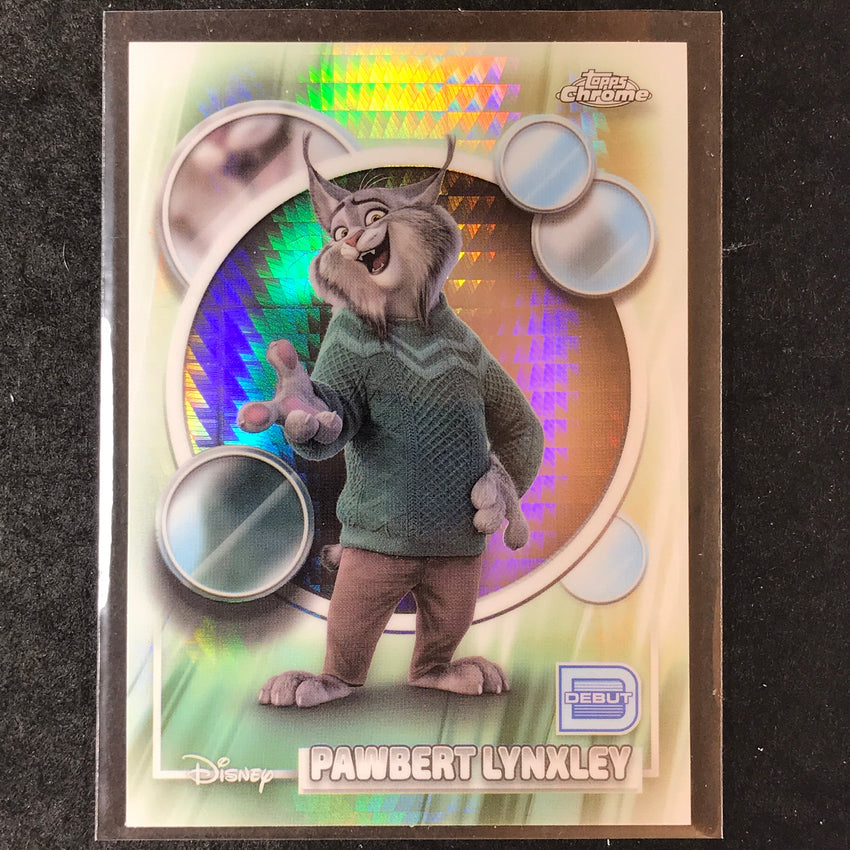 2026 Topps Chrome Disney PAWBERT LYNXLEY Debut Base Prism #71