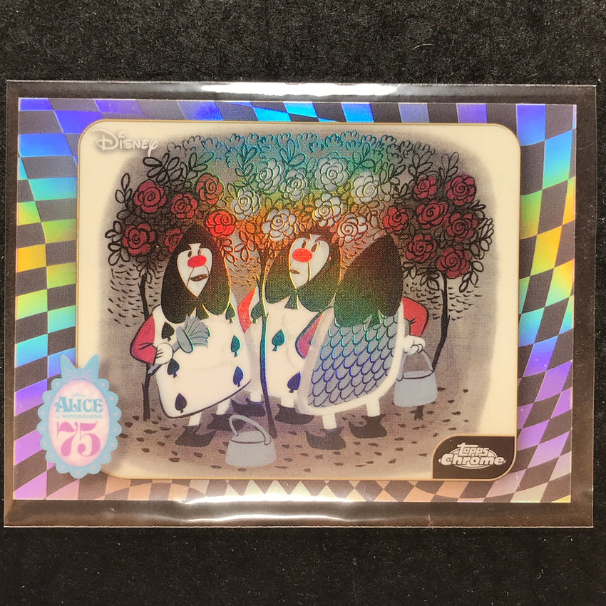 2026 Topps Chrome Disney ROSES RED Alice in Wonderland 75th Anniversary #AW-10