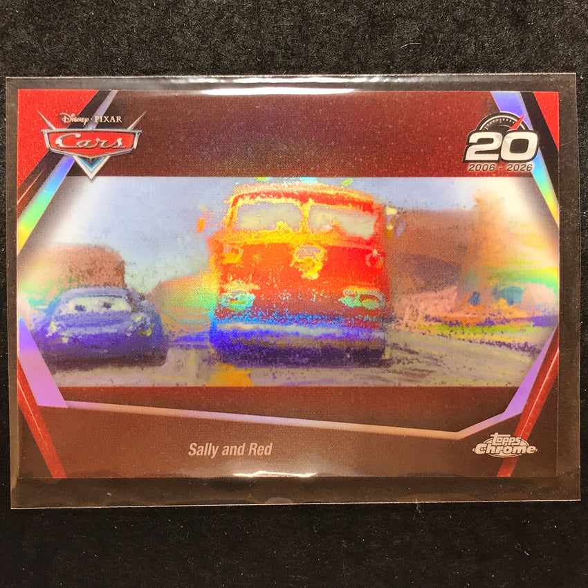 2026 Topps Chrome Disney SALLY AND RED Cars 20th Anniversary #CRS-5