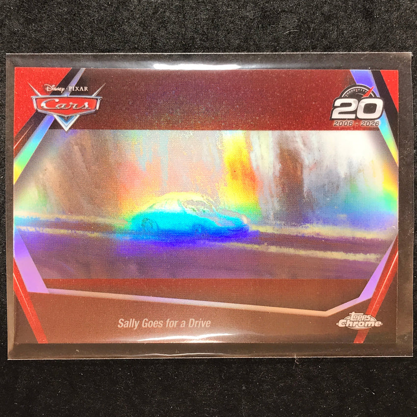 2026 Topps Chrome Disney SALLY GOES FOR A DRIVE Cars 20th Anniversary #CRS-7