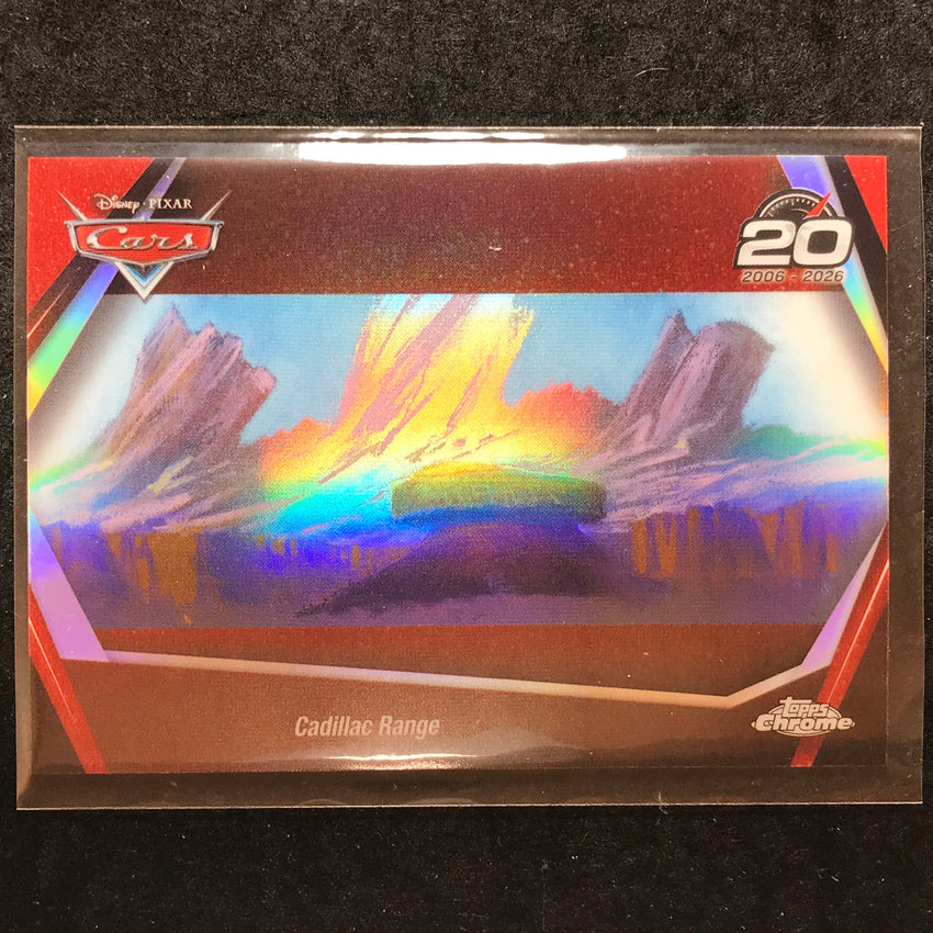 2026 Topps Chrome Disney CADILLAC RANGE Cars 20th Anniversary #CRS-9