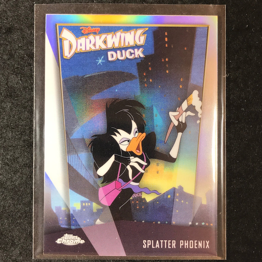 2026 Topps Chrome Disney SPLATTER PHOENIX Darkwing Duck 35th Anniversary #DD-6
