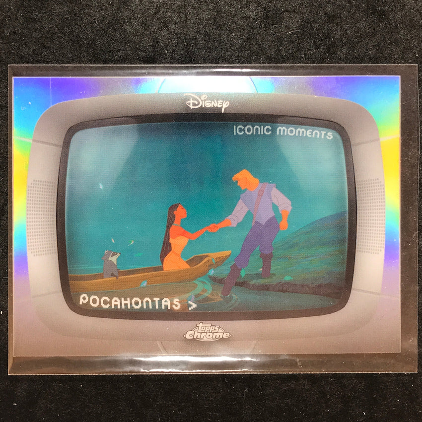 2026 Topps Chrome Disney POCAHONTAS MEETS JOHN SMITH Iconic Moments #IM-11
