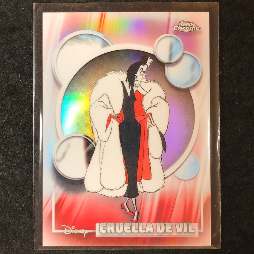 2026 Topps Chrome Disney CRUELLA DE VIL Base Refractor #65