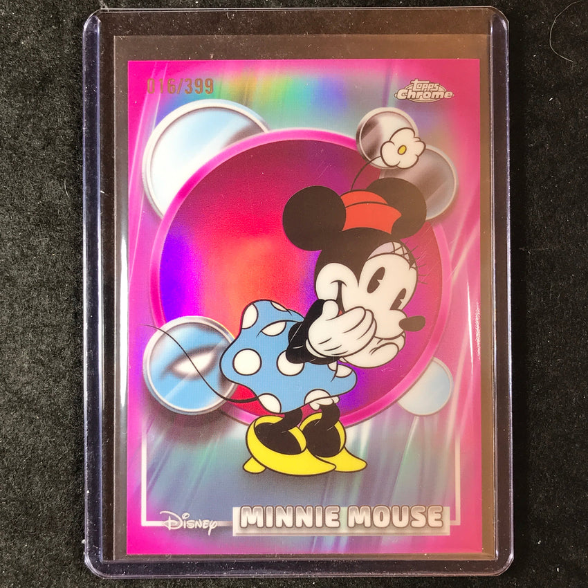 2026 Topps Chrome Disney MINNIE MOUSE Magenta 16/399 #51