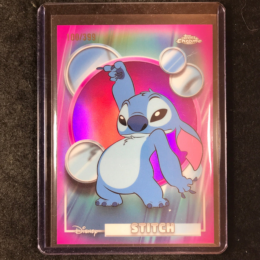 2026 Topps Chrome Disney STITCH Magenta 100/399 #150