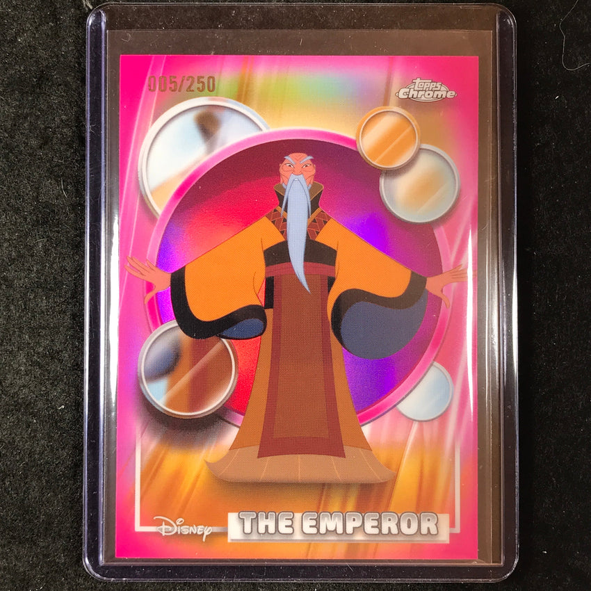 2026 Topps Chrome Disney THE EMPEROR Pink 5/250 #133