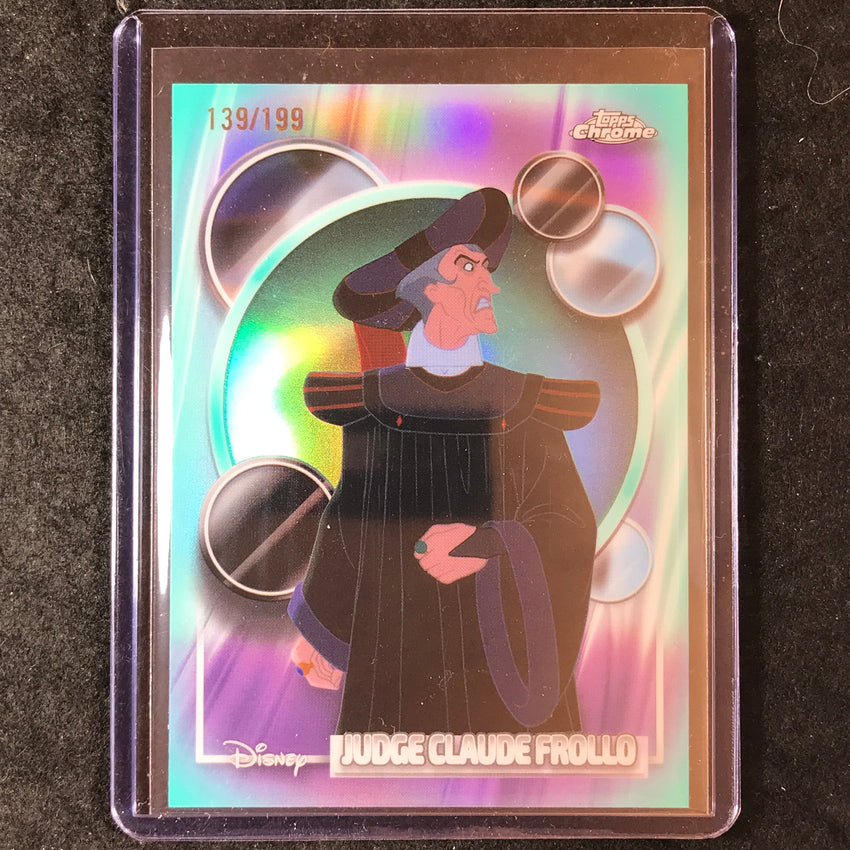 2026 Topps Chrome Disney JUDGE CLAUDE FROLLO Aqua 139/199 #32