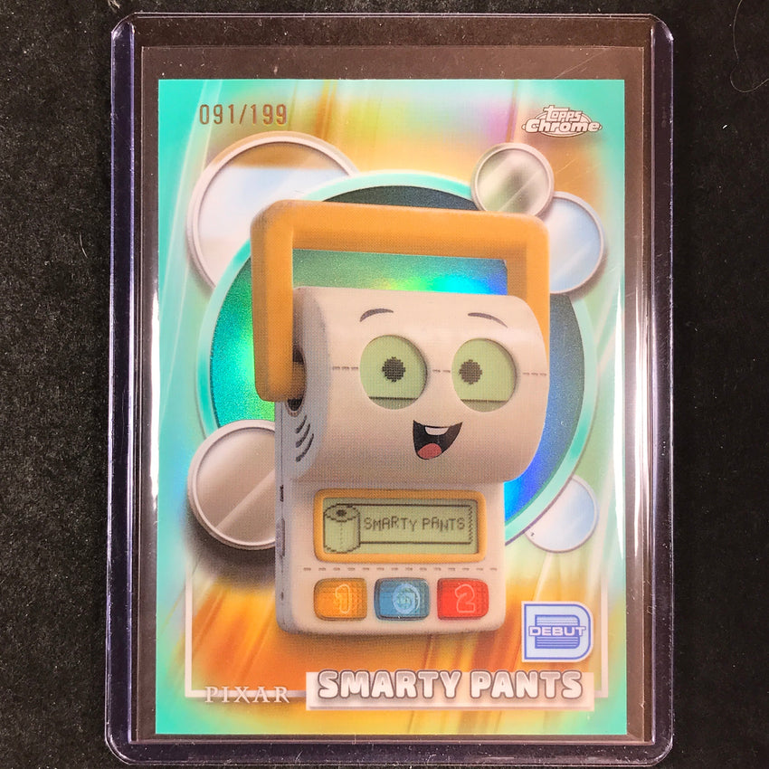 2026 Topps Chrome Disney SMARTY PANTS Debut Aqua 91/199 #198