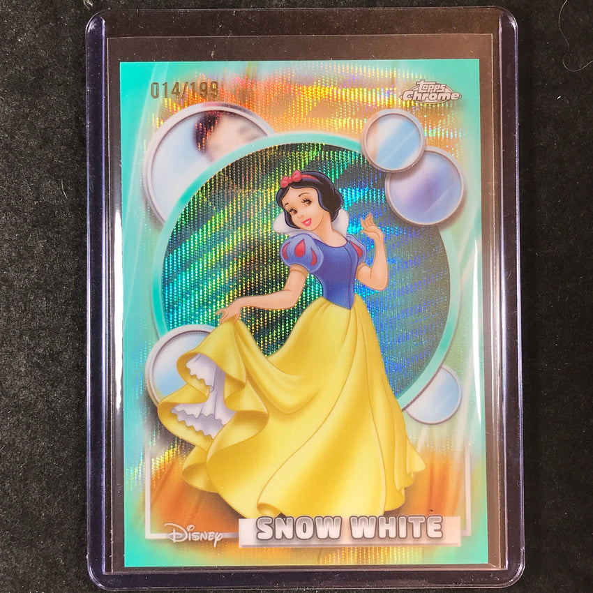 2026 Topps Chrome Disney SNOW WHITE Aqua Wave 14/199 #1