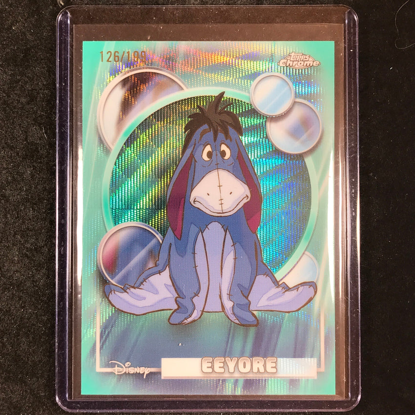 2026 Topps Chrome Disney EEYORE Aqua Wave 126/199 #102