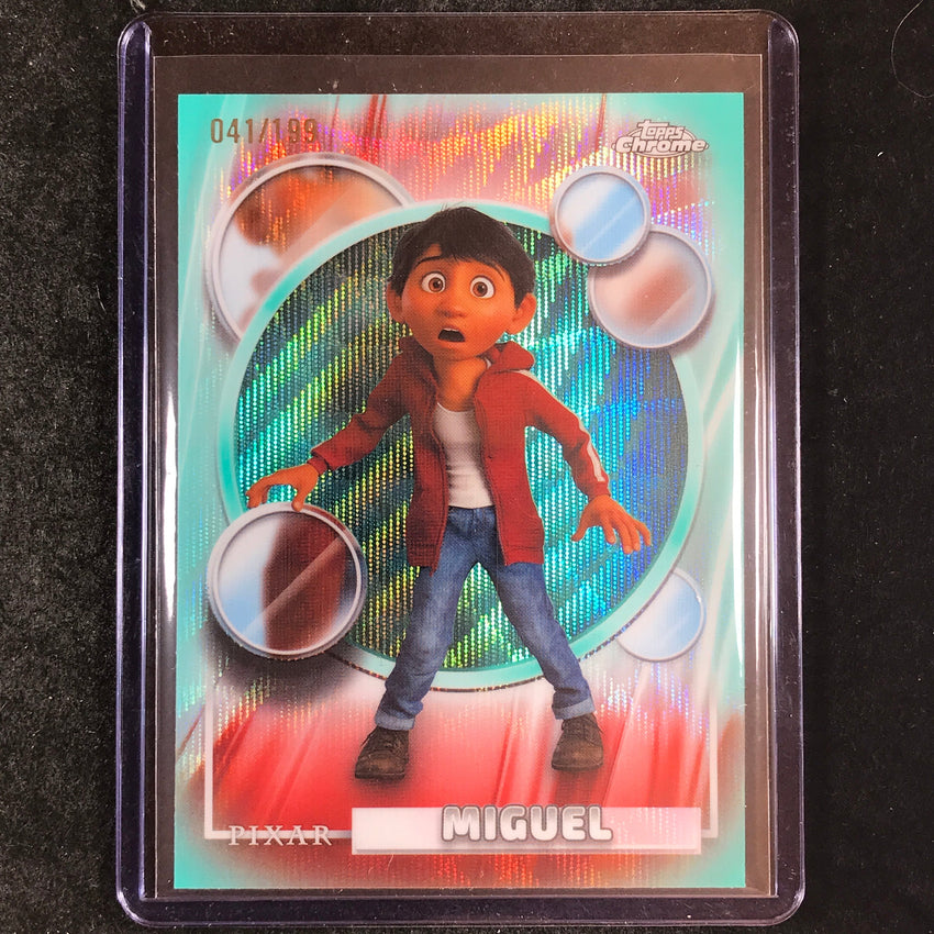 2026 Topps Chrome Disney MIGUEL Aqua Wave 41/199 #122