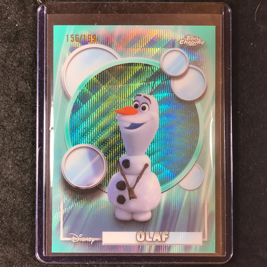 2026 Topps Chrome Disney OLAF Aqua Wave 156/199 #170