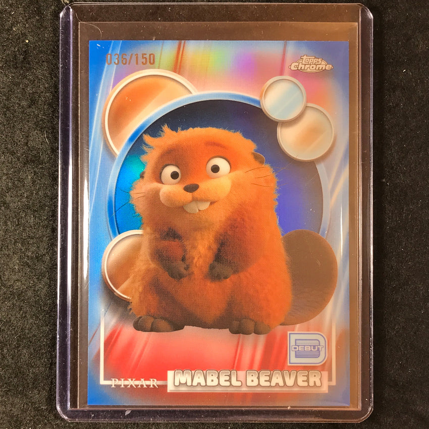 2026 Topps Chrome Disney MABEL BEAVER Debut Blue 36/150 #110