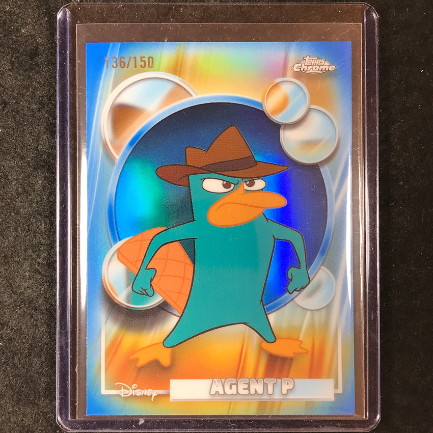 2026 Topps Chrome Disney AGENT P Blue 136/150 #117