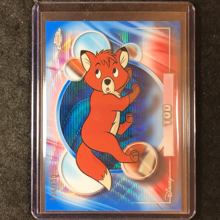 2026 Topps Chrome Disney TOD Blue Wave 134/150 #45