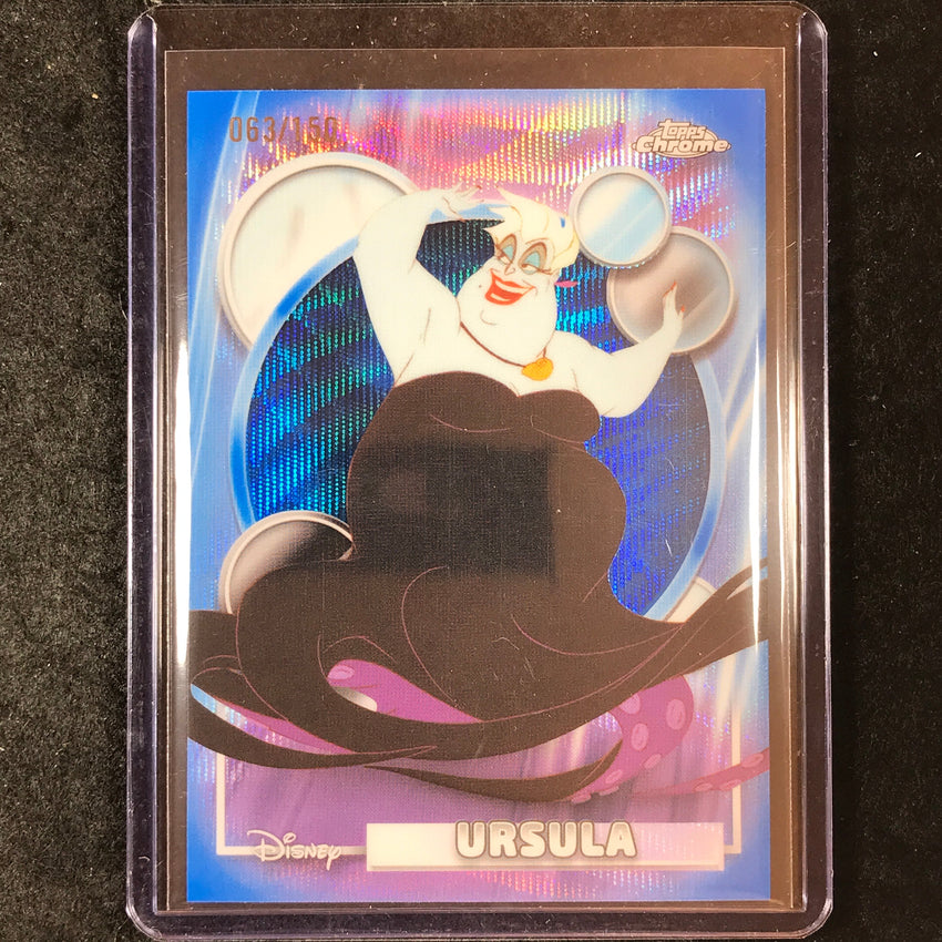 2026 Topps Chrome Disney URSULA Blue Wave 63/150 #108