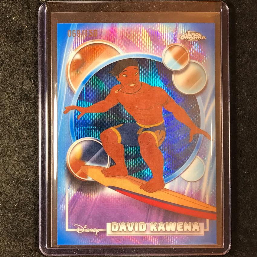 2026 Topps Chrome Disney DAVID KAWENA Blue Wave 69/150 #152