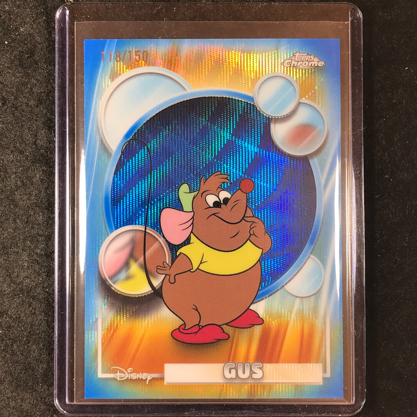 2026 Topps Chrome Disney GUS Blue Wave 118/150 #181