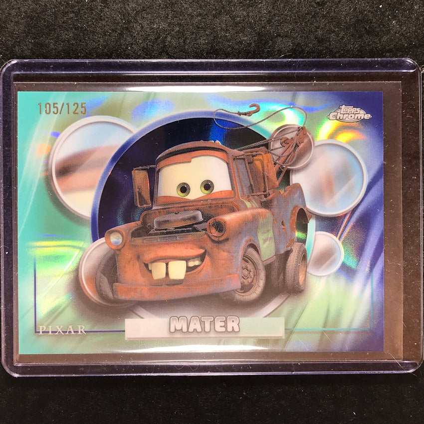 2026 Topps Chrome Disney MATER Dark & Light Blue Lava 105/125 #21