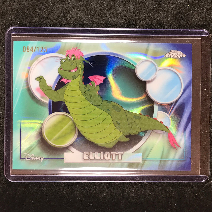2026 Topps Chrome Disney ELLIOTT Dark & Light Blue Lava 84/125 #105