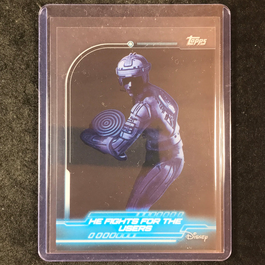 2026 Topps Chrome Disney HE FIGHTS FOR THE USERS Tron Tek Acetate SSP #1