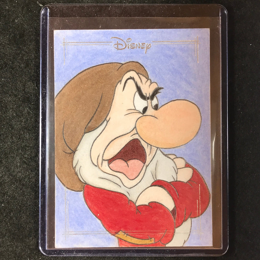 2026 Topps Chrome Disney GRUMPY Artist Sketch 1/1 MATHILDE MACHUEL