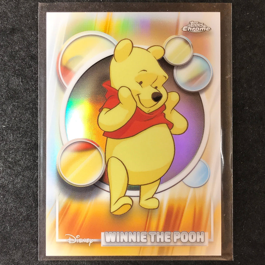 2026 Topps Chrome Disney WINNIE THE POOH Base Refractor #100