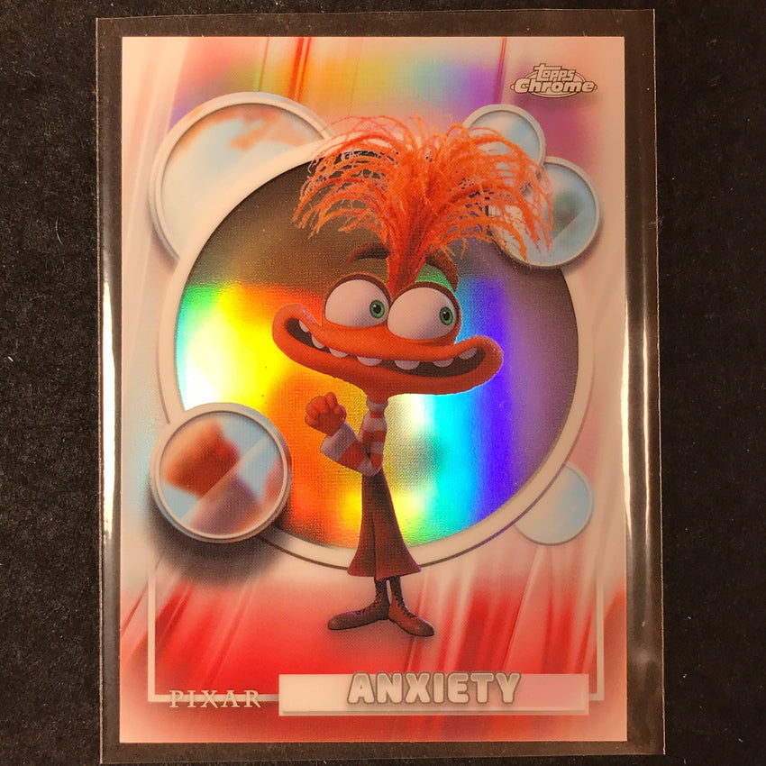 2026 Topps Chrome Disney ANXIETY Base Refractor #177