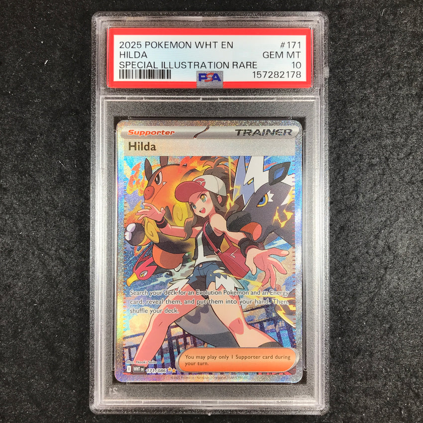 PSA 10 Hilda - 171 - Special Illustration Rare Pokemon Wht En-White Flare 178-Cherry Collectables