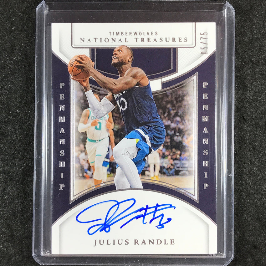 2024-25 National Treasures JULIUS RANDLE Penmanship Auto 5/75